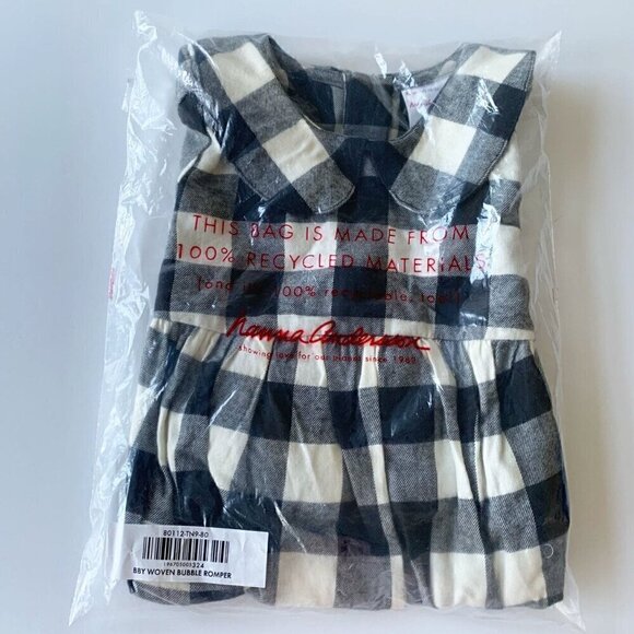 Hanna Andersson Baby Girl Woven Bubble Romper 18-24 Months - Picture 9 of 9
